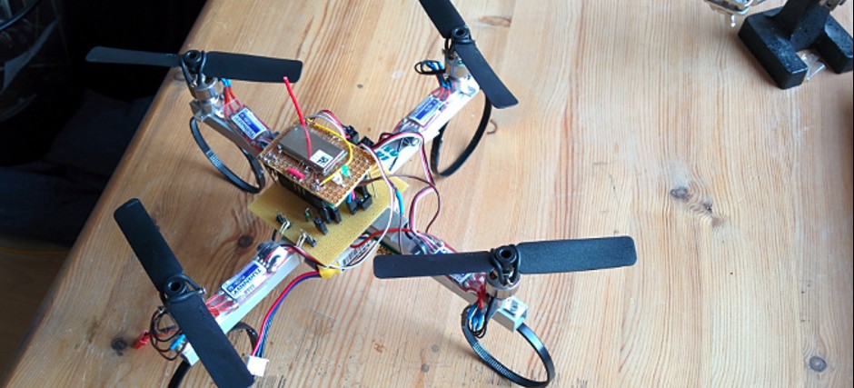 DIY quadrocopter with android control